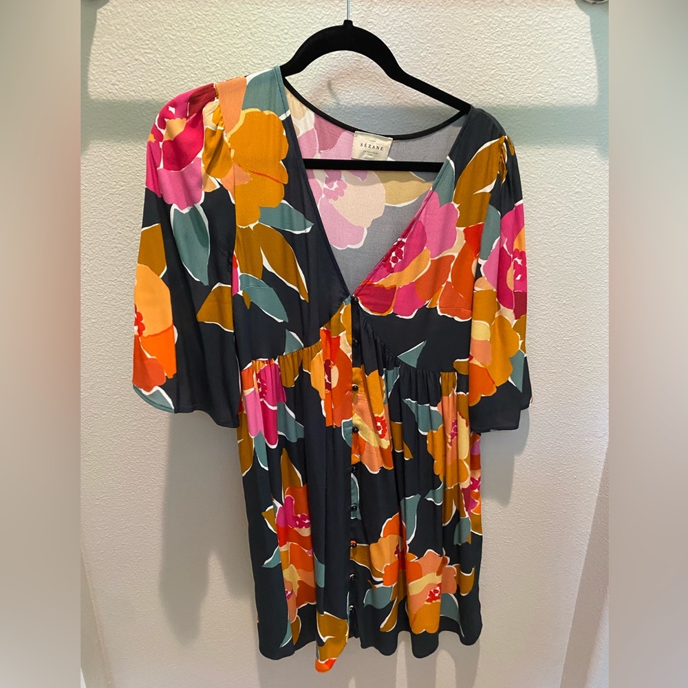 Sezane Floral Blouse size 38